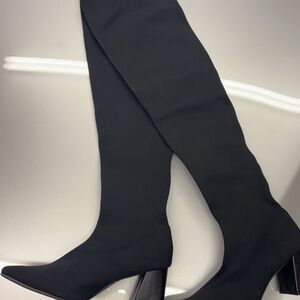 Ladies thigh high black boots